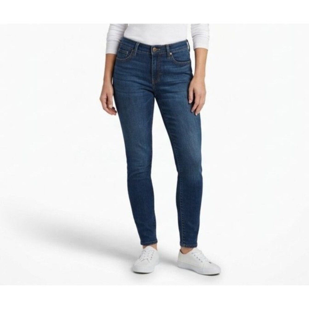 Lucky Brand Ava Mid Rise Skinny Jeans Womens 12 / 31 Regular Dark Wash Stretch